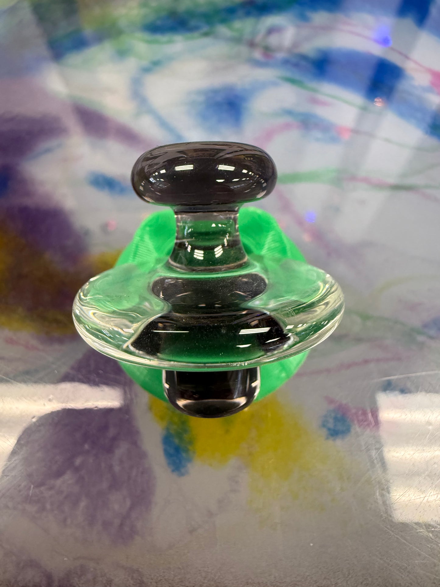 Hardcore Toke Charcoal/Clear Carb Cap