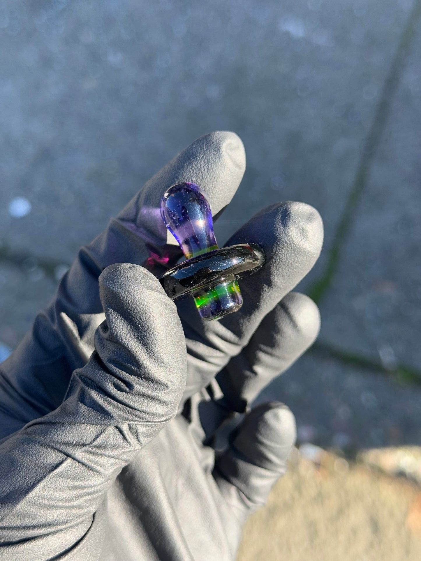 Hardcore Toke Purple/Green Carb Cap
