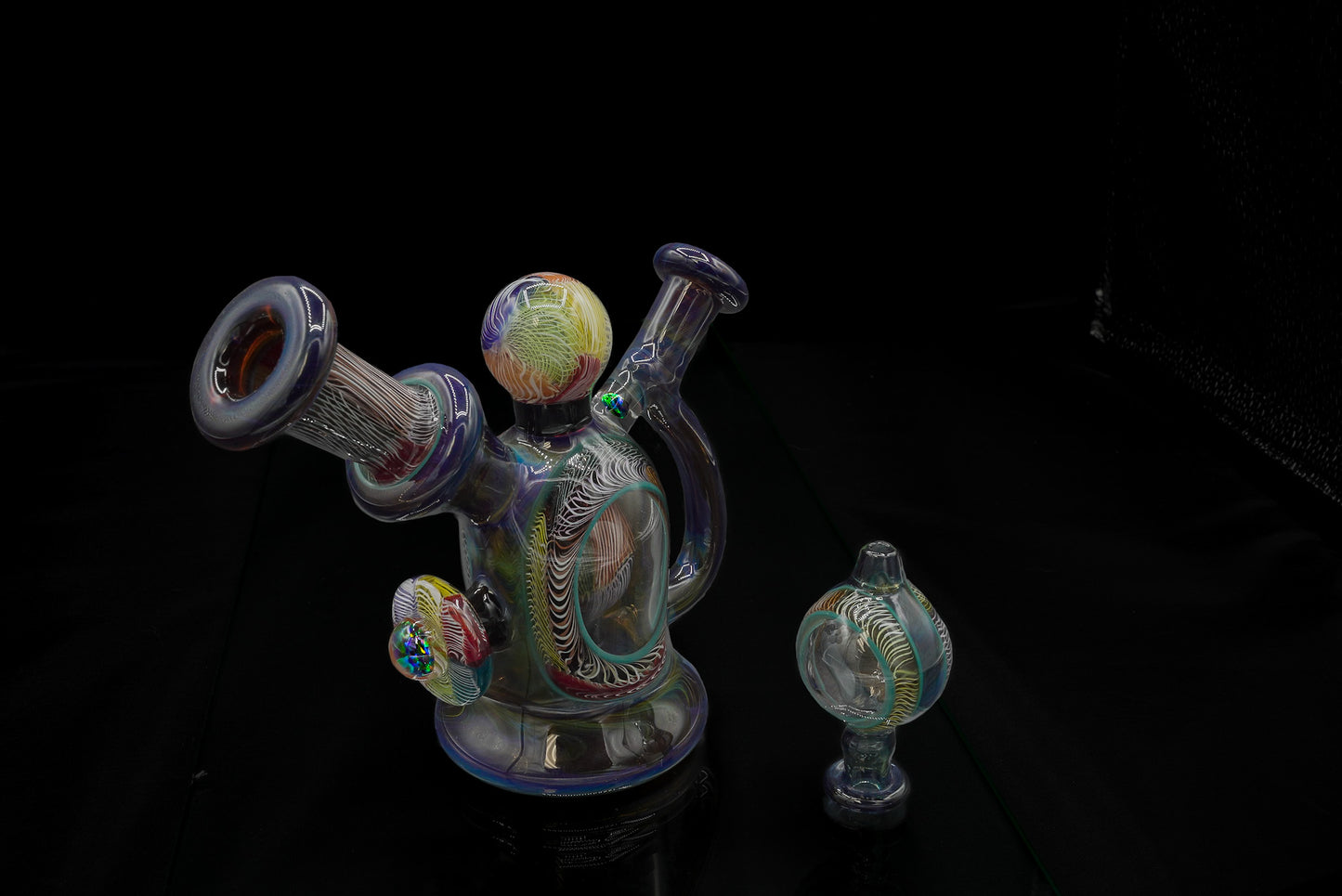 Bowman Glass UV Black Opal Tube Set