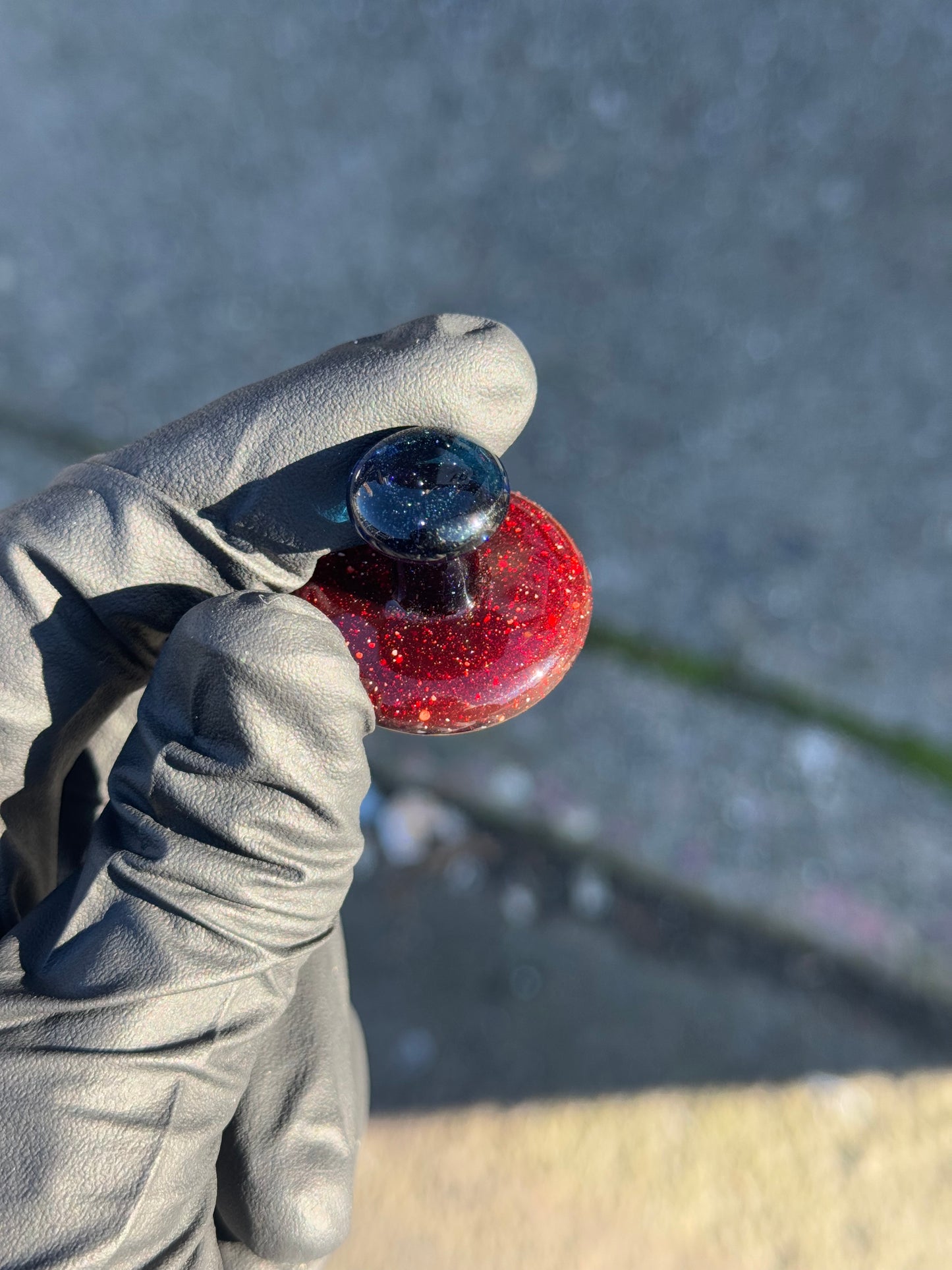 Hardcore Toke Red/Blue Carb Cap