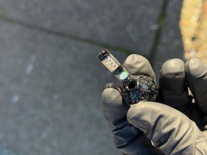 Glass Drawals Crushed Opal DNA Swirl