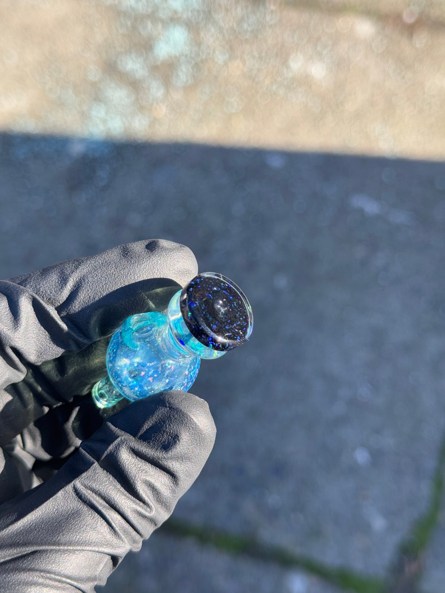 Glass Drawals Crushed Opal Bubble Cap