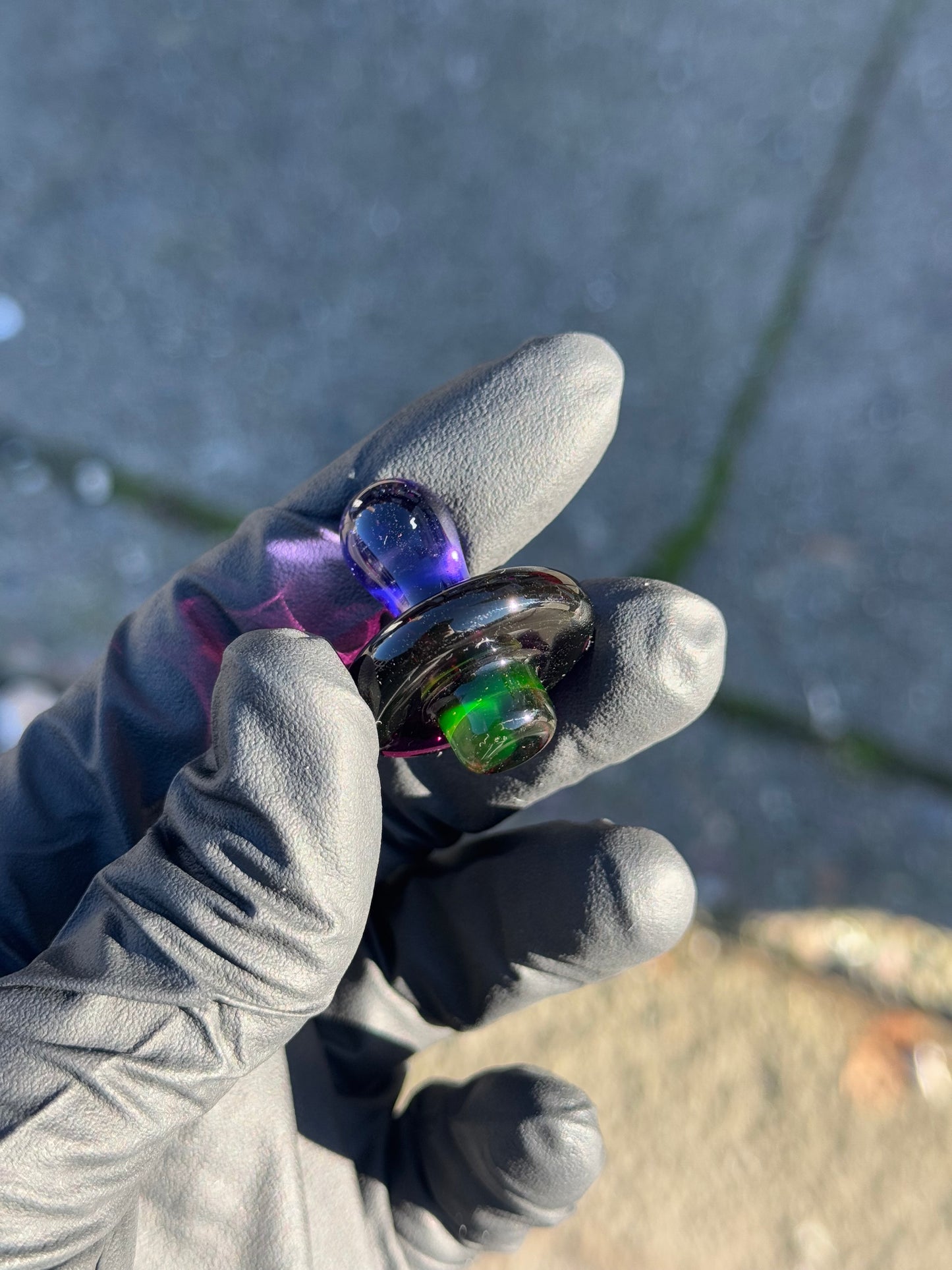 Hardcore Toke Purple/Green Carb Cap