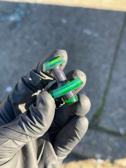Hardcore Toke x Coli Cutz Emerald Faceted Carb Cap