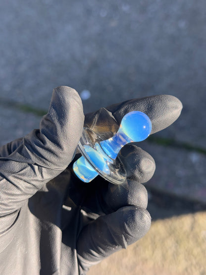 Hardcore Toke Clear/Blue Carb Cap