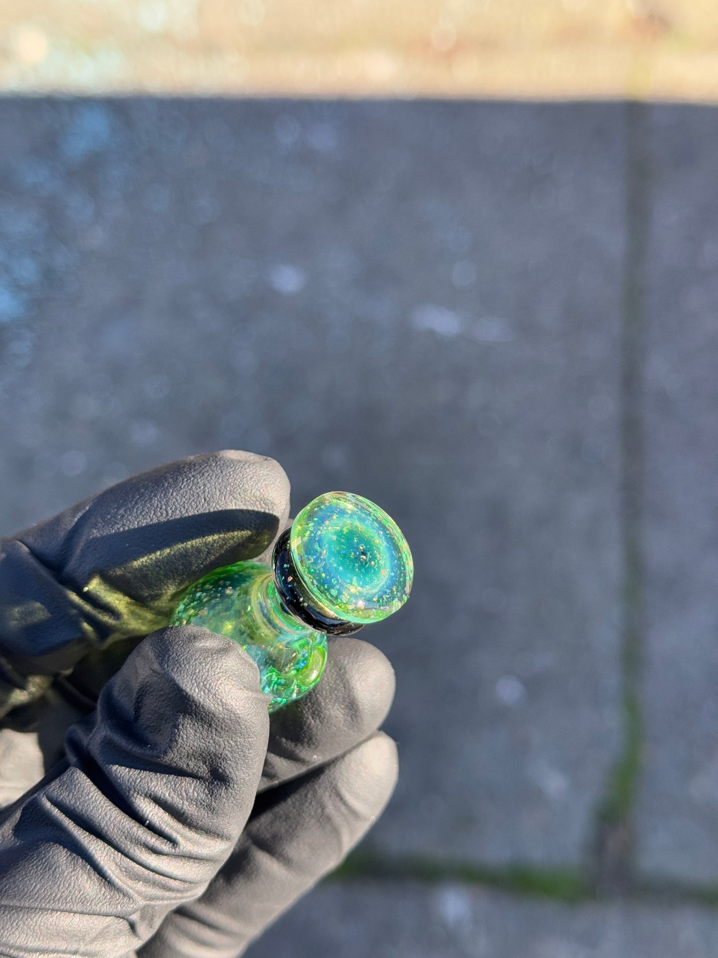 Glass Drawals Crushed Opal Bubble Cap