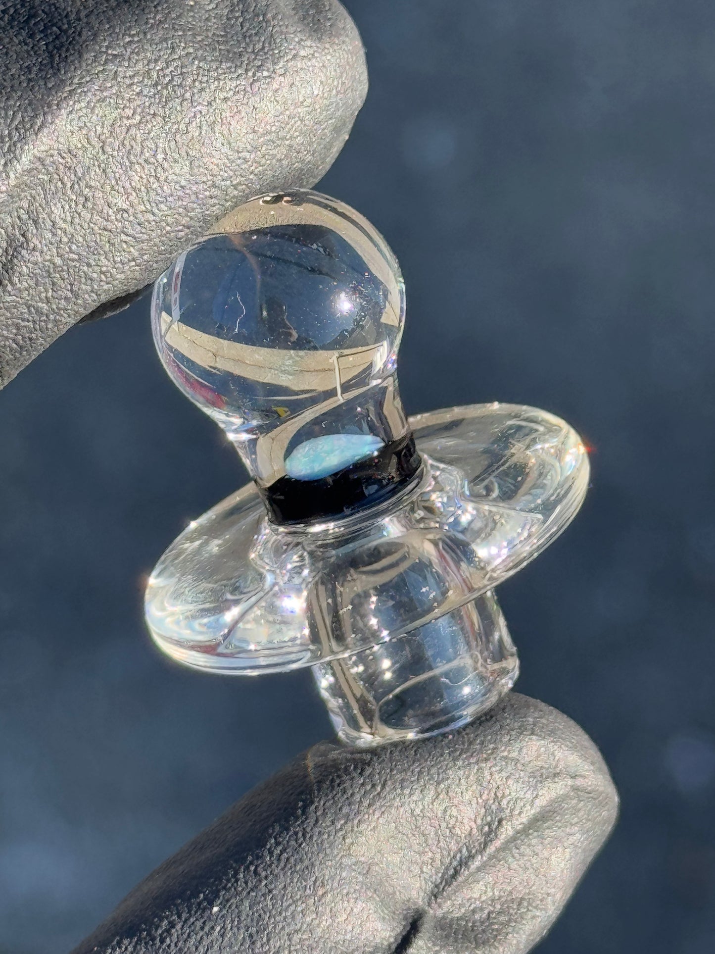 Hardcore Toke Black Line Opal Carb Cap