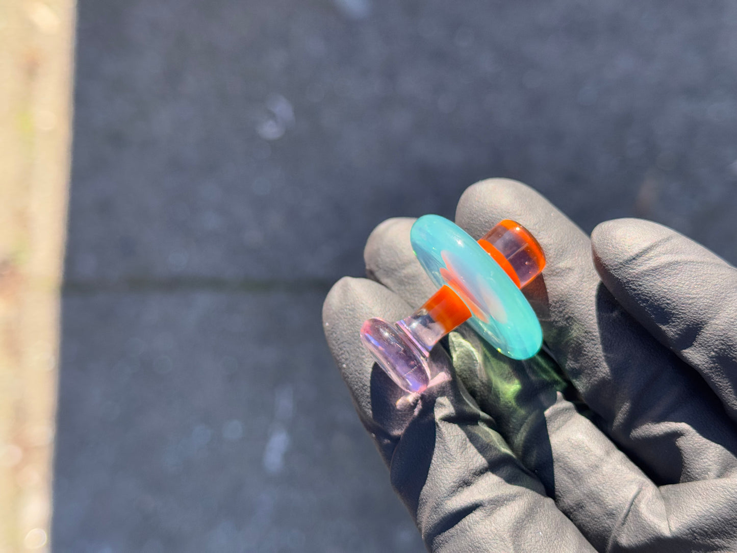 Hardcore Toke Aqua/Orange Carb Cap