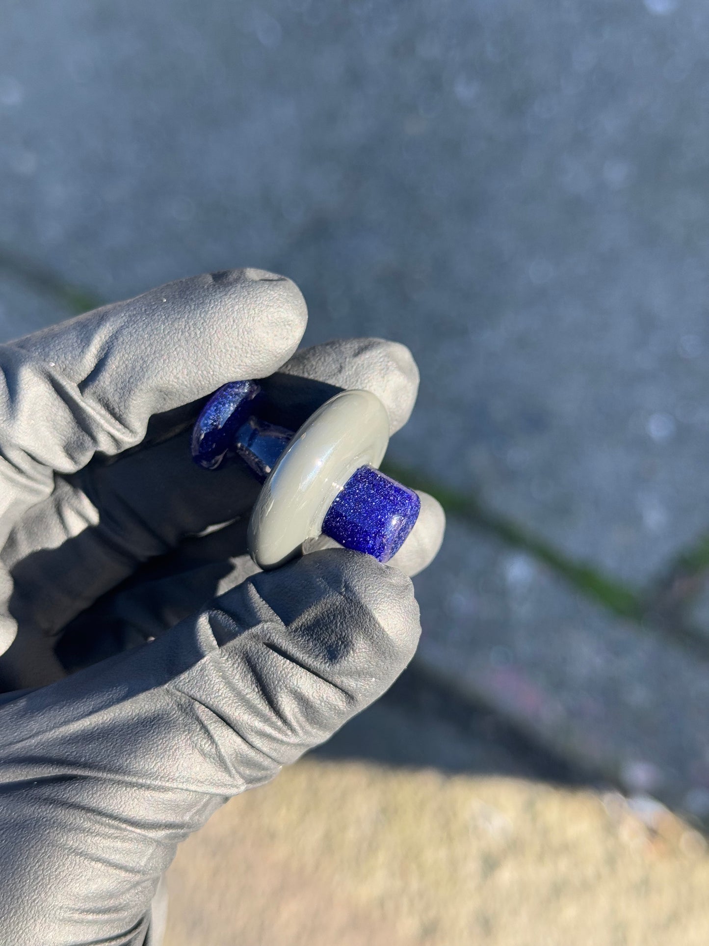 Hardcore Toke Blue/Gray Carb Cap