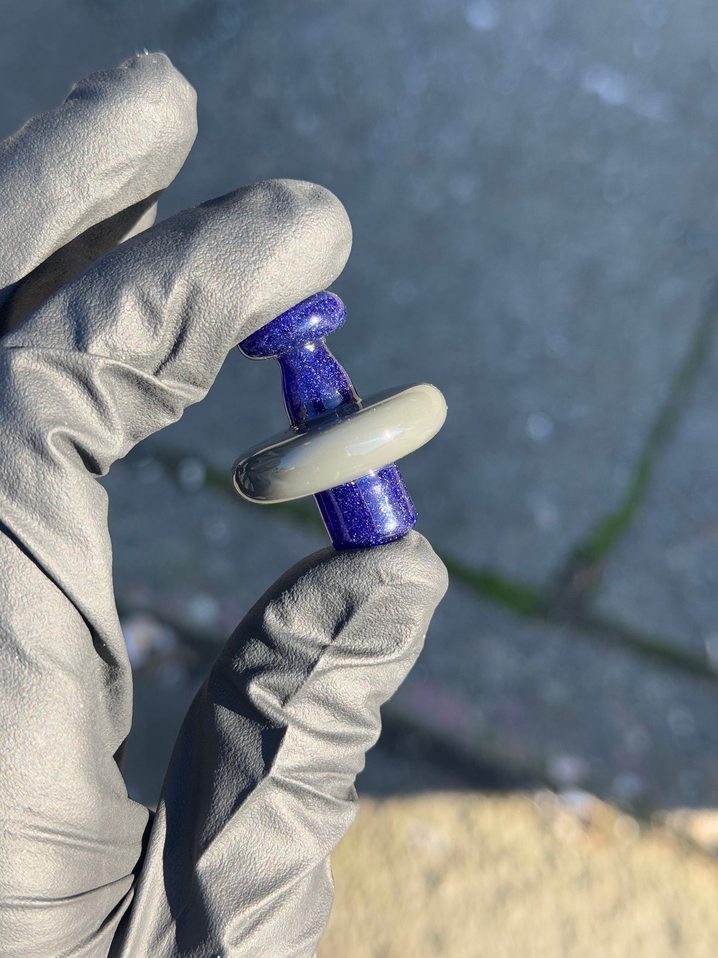 Hardcore Toke Blue/Gray Carb Cap