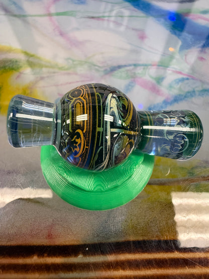 Mothership Glass Holographic Green Bubble Cap
