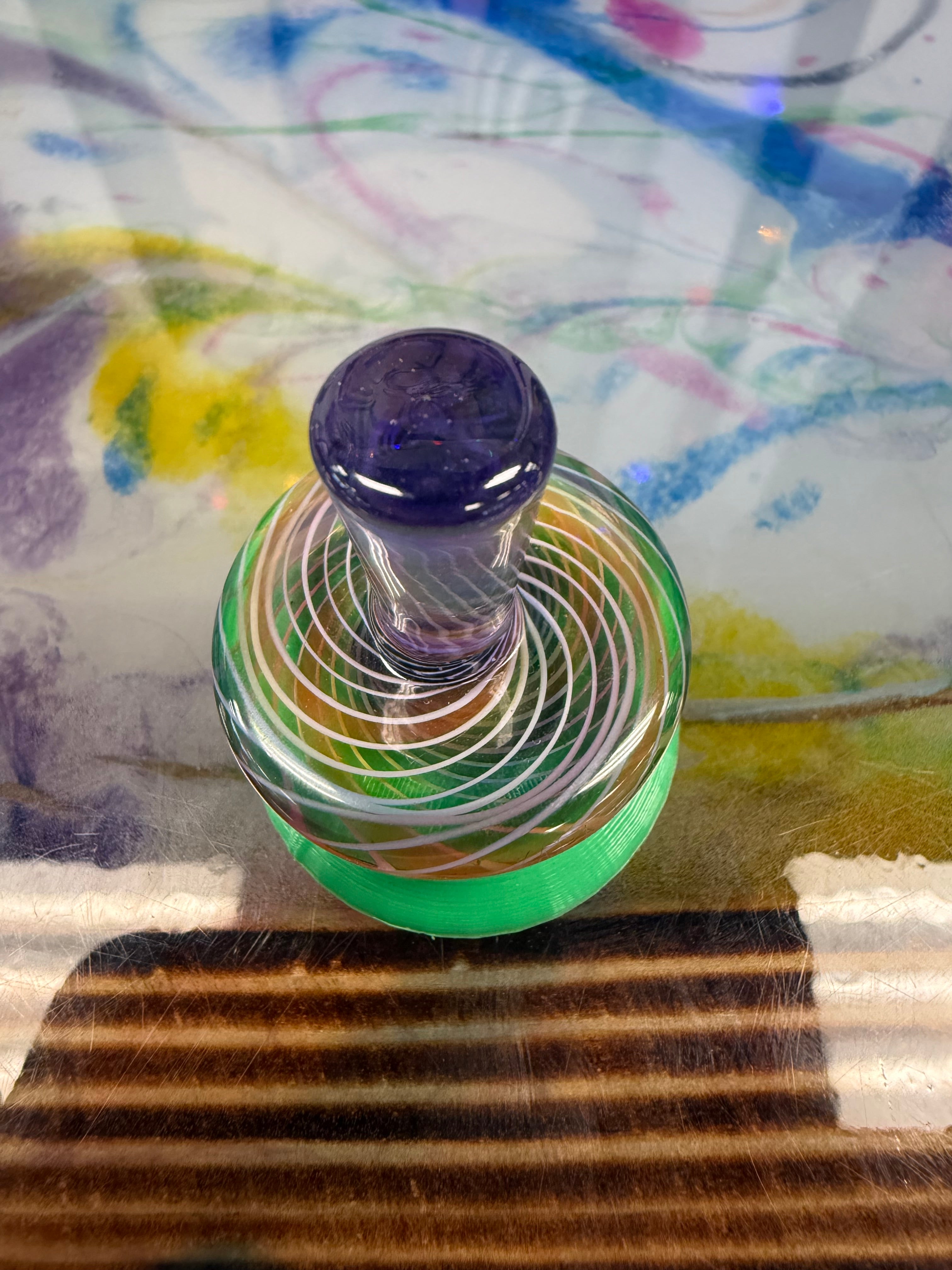 Karma Rainbow Spiral Carb Cap – Headies Quarters