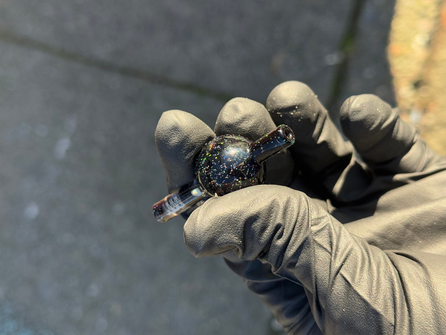Glass Drawals Crushed Opal DNA Swirl