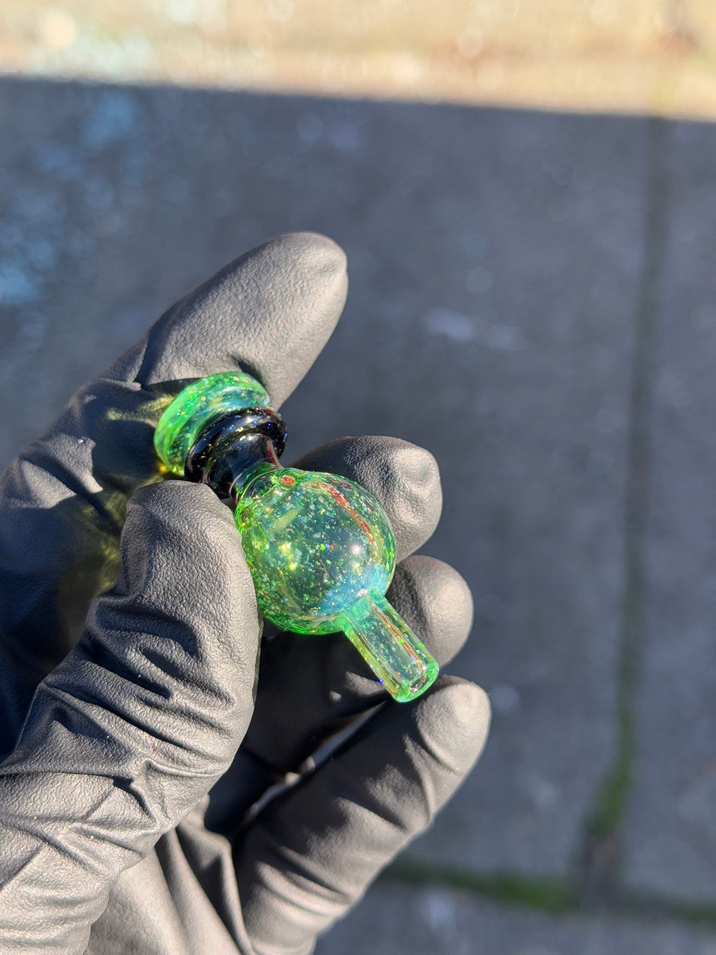 Glass Drawals Crushed Opal Bubble Cap