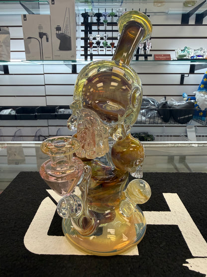 Toe-thumb Glass x Weil Glass Skull Recycler